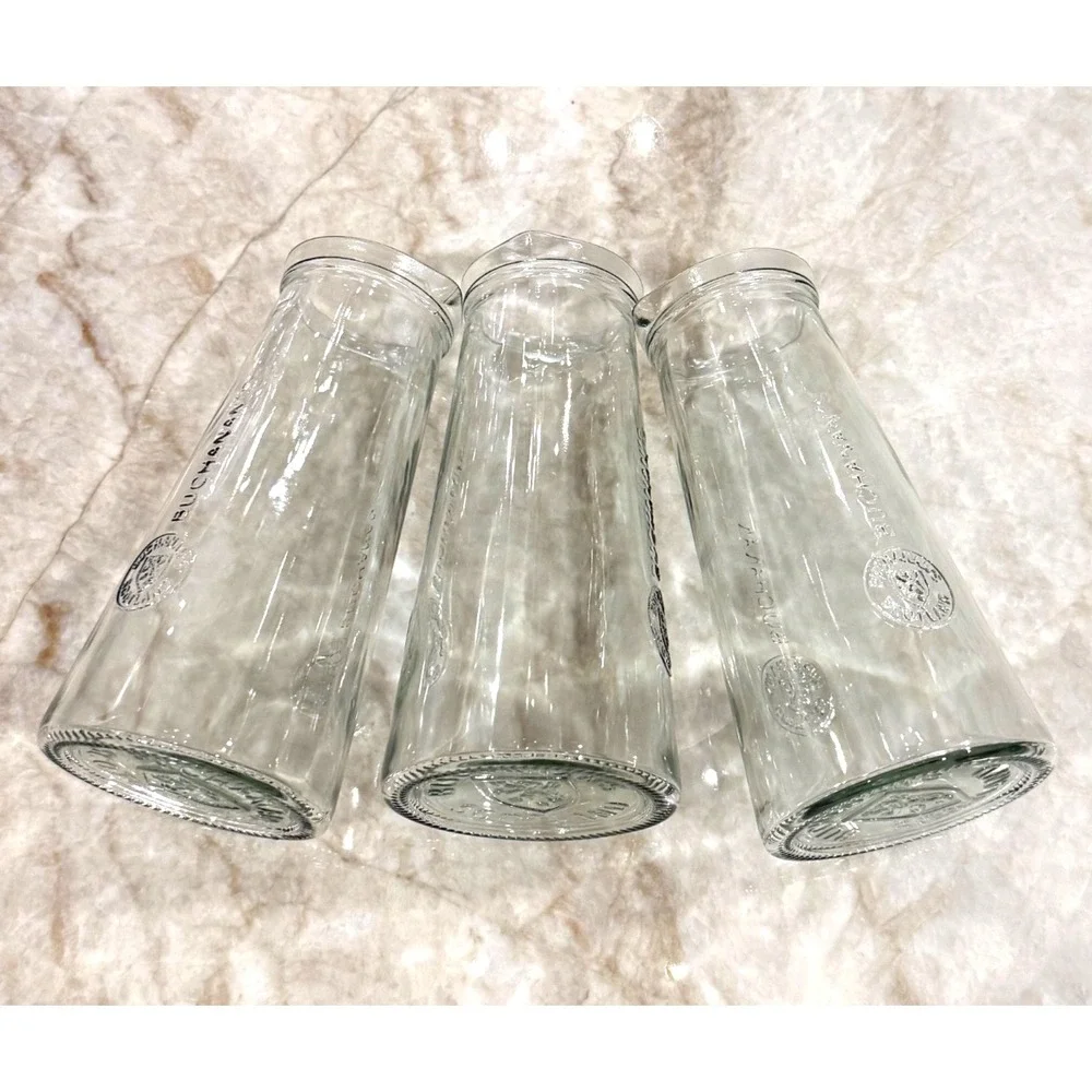 Set of 3 Signature Buchanan's Scotch Whisky Glass‎ Mixing Serving Pitchers